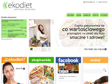Tablet Screenshot of ekodiet.pl